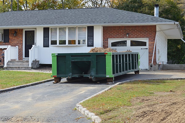 most residential dumpster rentals have weight limitations, so it's important to be mindful of the amount of waste being disposed